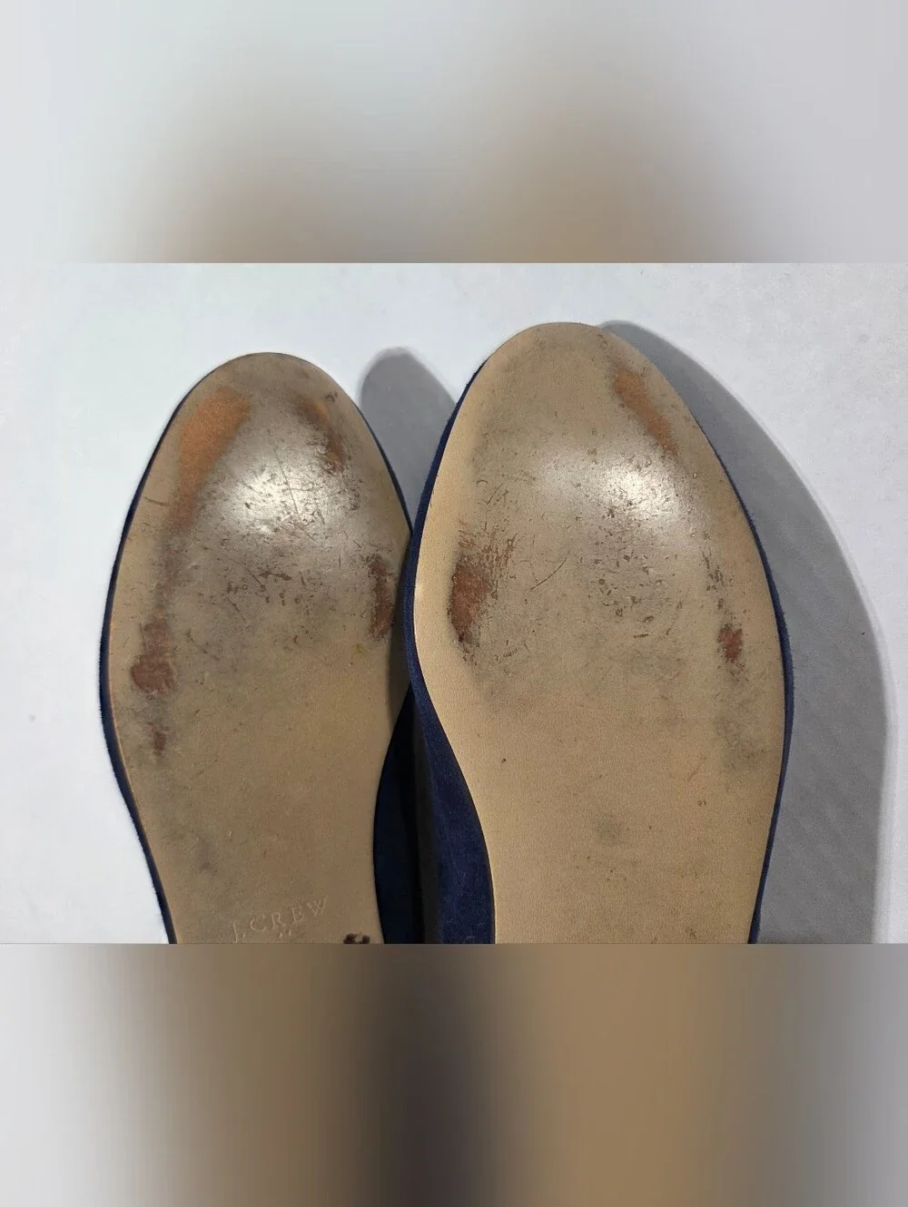 Women’s Navy Suede Slip-On Loafers